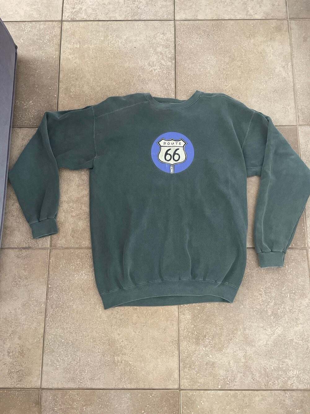 Vintage Route 66 Crew Neck Sweatshirt Sweater Size XL